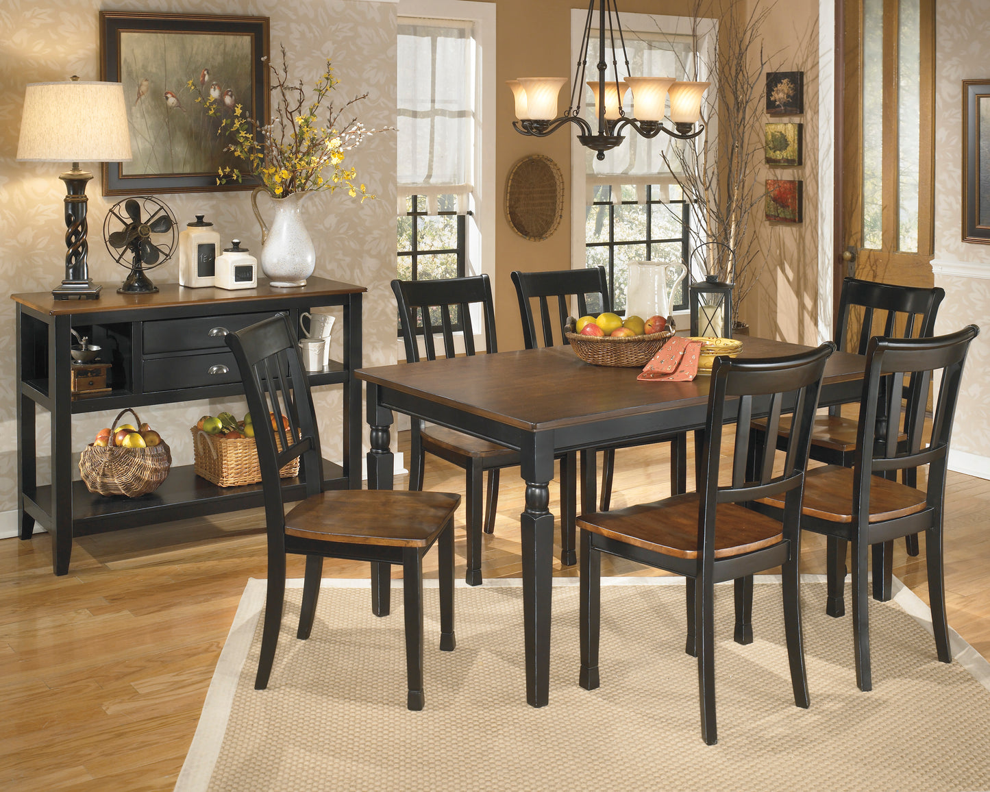 Ashley Signature Design Owingsville Dining Chair Black/Brown D580-02