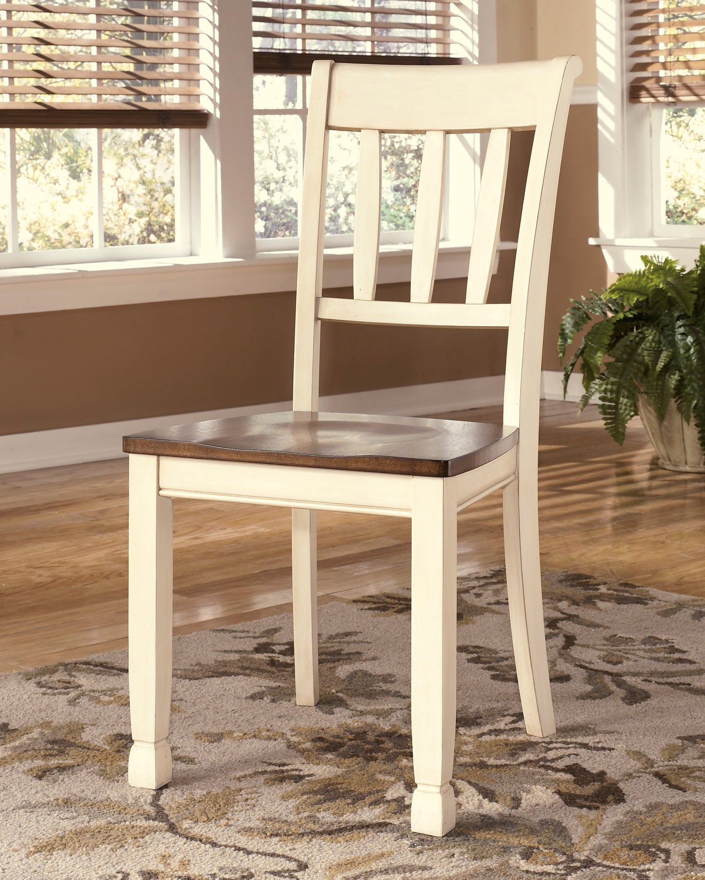 Ashley Signature Design Whitesburg Dining Chair Brown/Cottage White D583-02