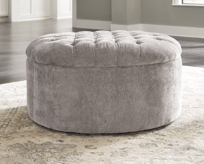 Ashley Carnaby Oversized Accent Ottoman Linen 1240408