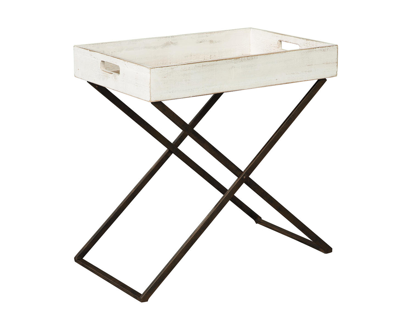 Ashley Signature Design Janfield Accent Table Black/Gray;Brown/Beige;White A4000110