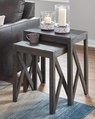 Ashley Signature Design Emerdale Accent Table (Set of 2) Gray A4000229