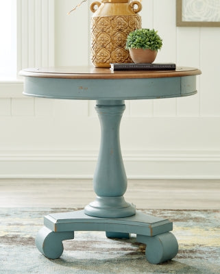 Ashley Signature Design Mirimyn Accent Table Teal/Brown A4000379