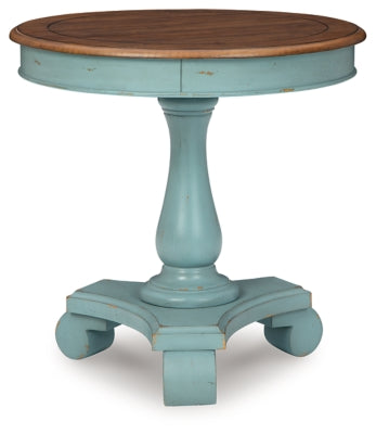 Ashley Signature Design Mirimyn Accent Table Teal/Brown A4000379