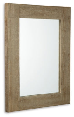 Ashley Signature Design Waltleigh Accent Mirror Distressed Brown A8010277