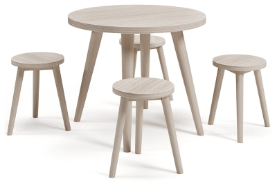 Ashley Signature Design Blariden Table and Chairs (Set of 5) Natural B008-125