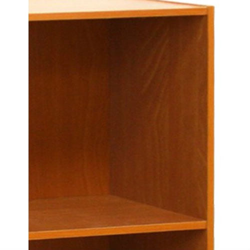 Modern 3-Shelf Bookcase in Light Cherry Wood Finish