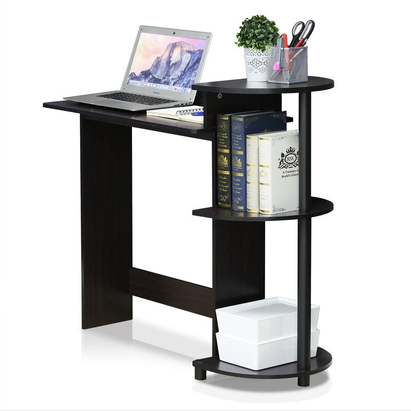 Contemporary Home Office Computer Desk in Black Finish