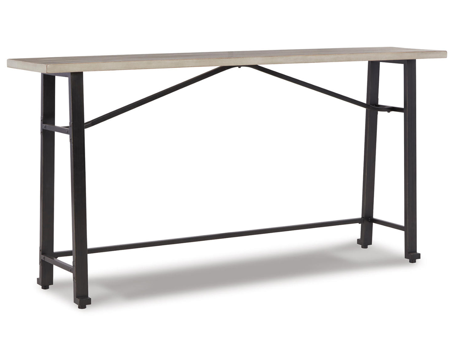 Ashley Signature Design Karisslyn Long Counter Table White;Black/Gray D336-52