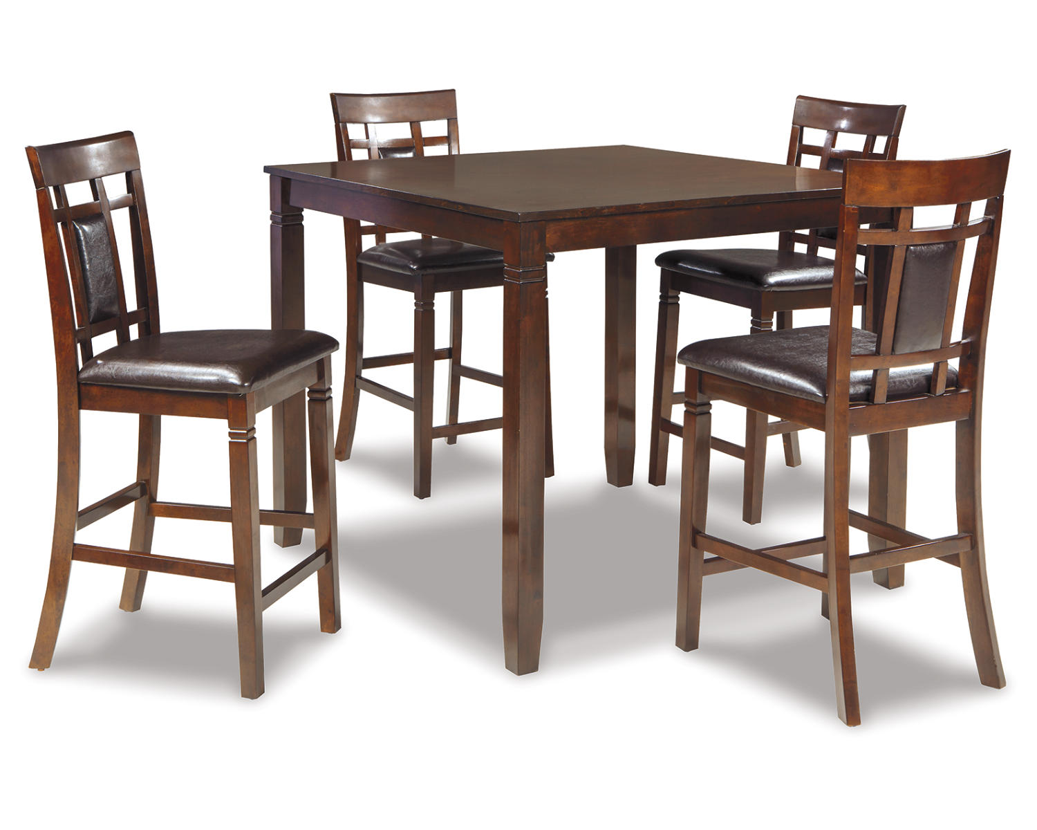 Ashley Signature Design Bennox Counter Height Dining Table and Bar Stools (Set of 5) Brown/Beige D384-223