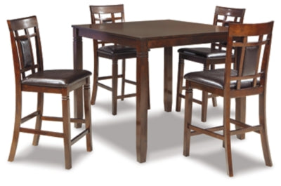 Ashley Signature Design Bennox Counter Height Dining Table and Bar Stools (Set of 5) Brown D384-223