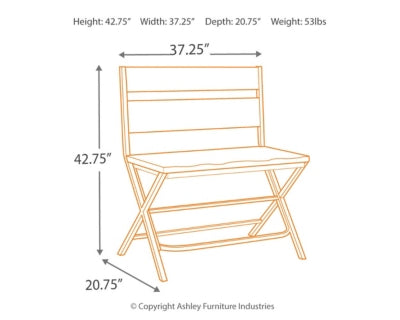 Ashley Signature Design Kavara Counter Height Double Bar Stool Medium Brown D469-323