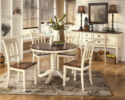 Ashley Signature Design Whitesburg Dining Chair Brown/Cottage White D583-02