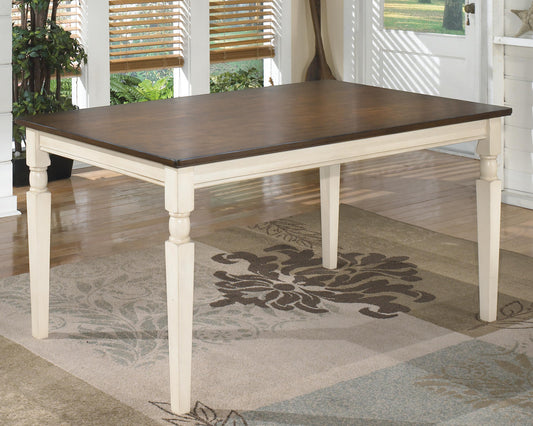 Ashley Signature Design Whitesburg Dining Table Brown/Cottage White D583-25