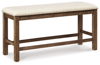 Ashley Signature Design Moriville Counter Height Dining Bench Beige D631-09