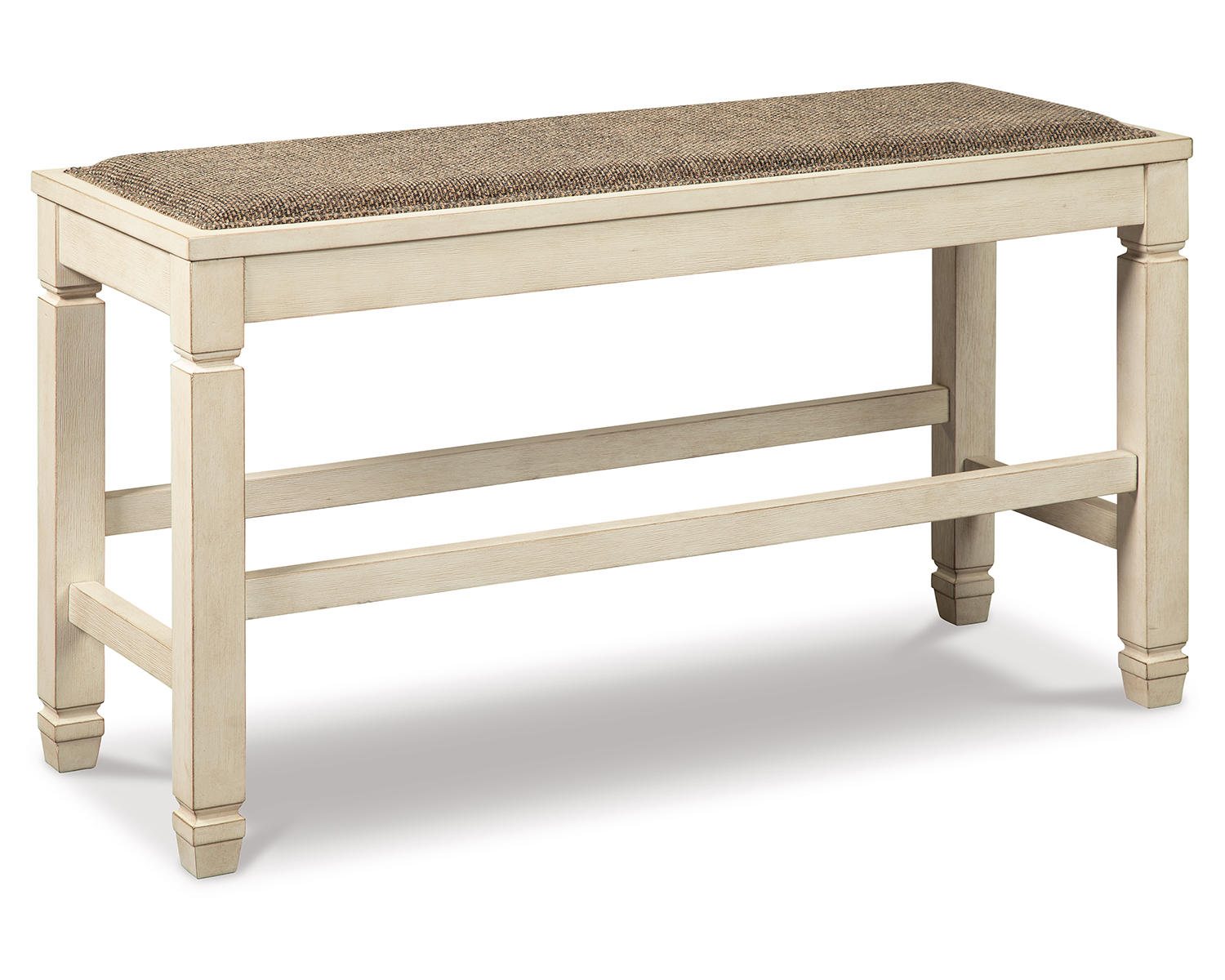 Ashley Signature Design Bolanburg Counter Height Dining Bench White;Brown/Beige D647-09
