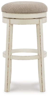 Ashley Signature Design Realyn Bar Height Bar Stool Chipped White D743-030