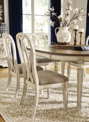 Ashley Signature Design Realyn Dining Chair Chipped White D743-02