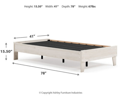 Ashley Signature Design Socalle Twin Platform Bed Light Natural EB1864-111