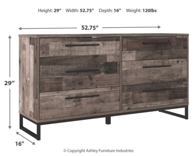 Ashley Signature Design Neilsville Dresser Multi Gray EB2120-131