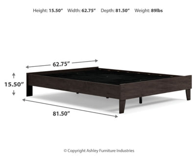 Ashley Signature Design Piperton Queen Platform Bed Black EB5514-113