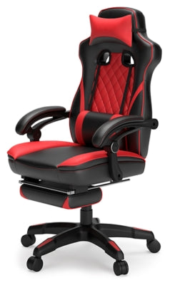 Ashley Signature Design Lynxtyn Home Office Swivel Desk Chair Red/Black H400-04A