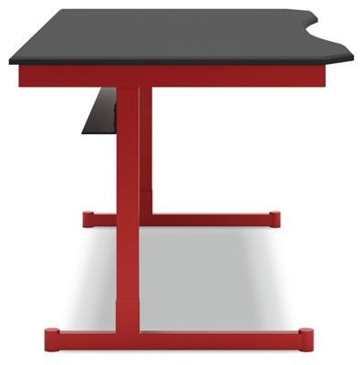 Ashley Signature Design Lynxtyn Home Office Desk Red/Black H400-427