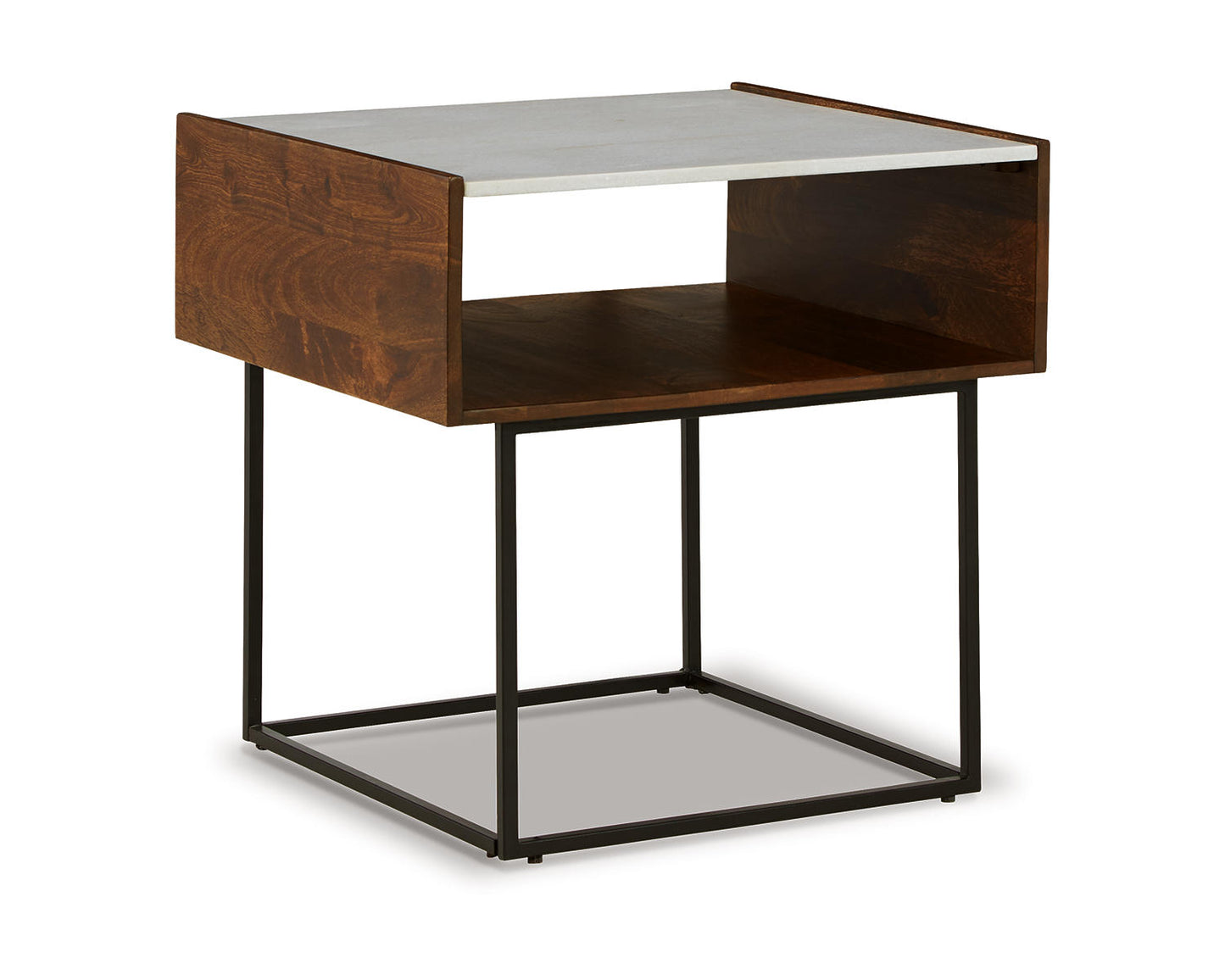 Ashley Signature Design Rusitori End Table Black/Gray;Brown/Beige T169-3