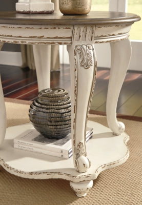 Ashley Signature Design Realyn End Table White/Brown T743-6
