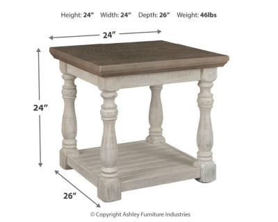 Ashley Signature Design Havalance End Table Gray/White T814-3
