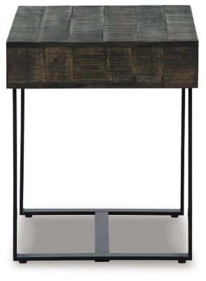 Ashley Signature Design Kevmart End Table Grayish Brown/Black T828-3