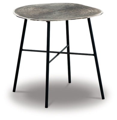 Ashley Signature Design Laverford End Table Chrome/Black T836-6