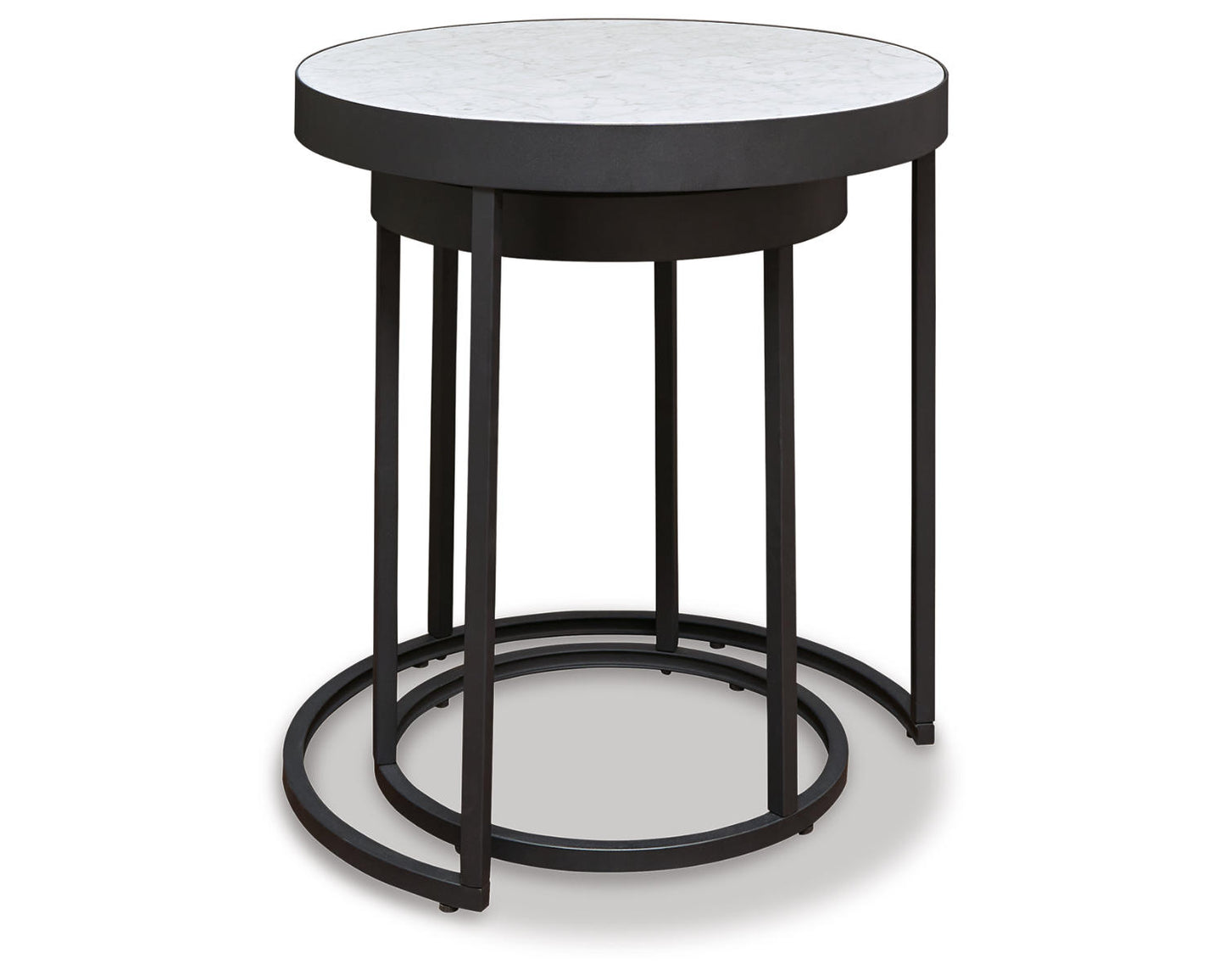 Ashley Signature Design Windron Nesting End Table (Set of 2) Black/White T936-16
