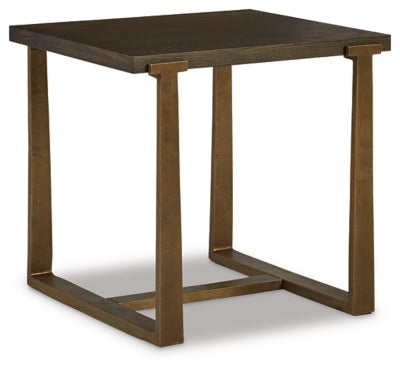 Ashley Signature Design Balintmore End Table Brown/Gold Finish T967-3